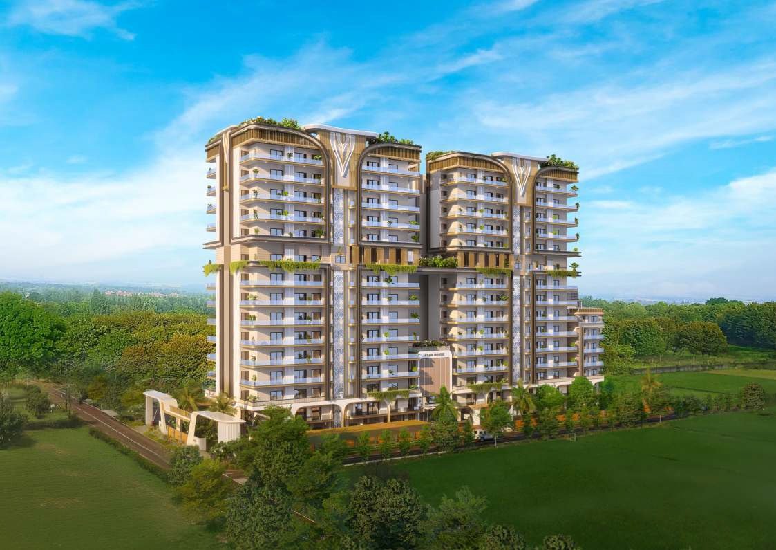 Twin Towers By AARV aerial render